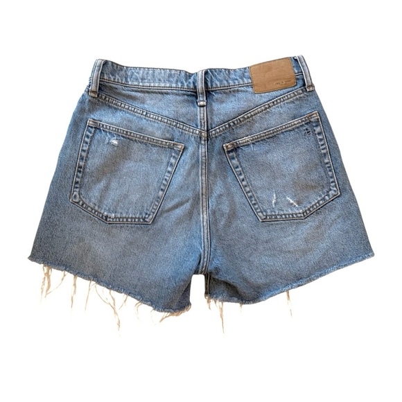 rag & bone Vintage Cut Off High Rise Shorts in Light Blue Wash - Size 26 - Picture 3 of 10